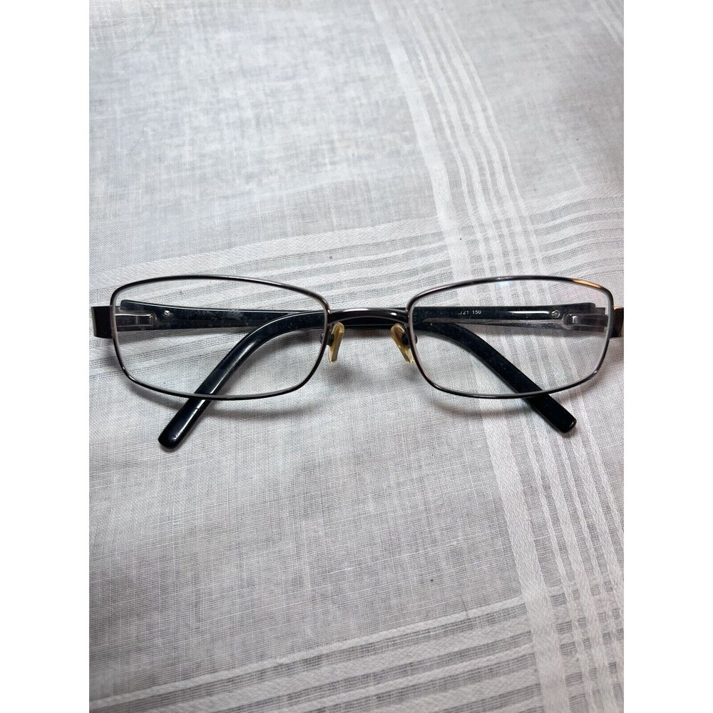 Fatheadz Eyeglass Frame Big Tall Men Glasses, Brown Metal Oversize 61 16 150